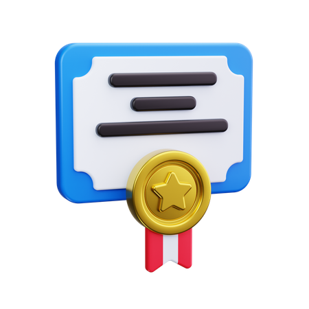 Diploma  3D Icon