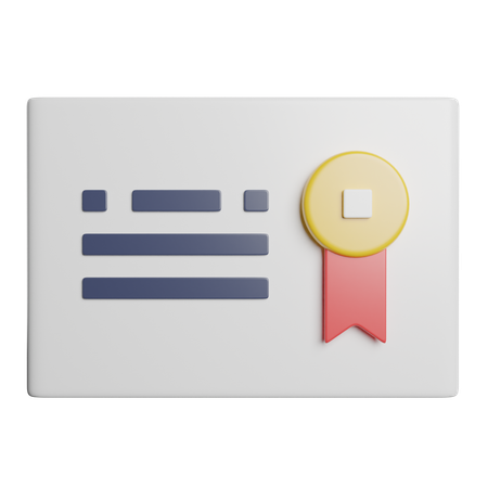 Diploma  3D Icon