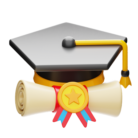 Diploma  3D Icon