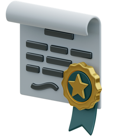 Diploma  3D Icon