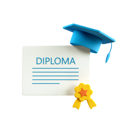 Diploma  3D Icon