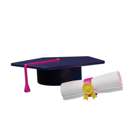Diploma  3D Icon