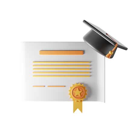 Diploma  3D Icon