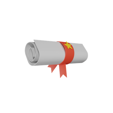 Diploma  3D Icon