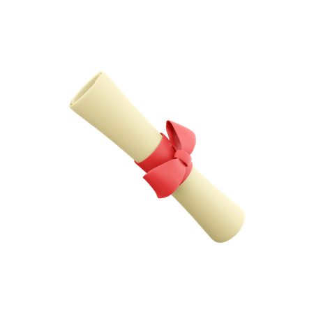 Diploma  3D Icon