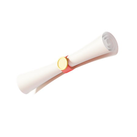 Diploma  3D Icon