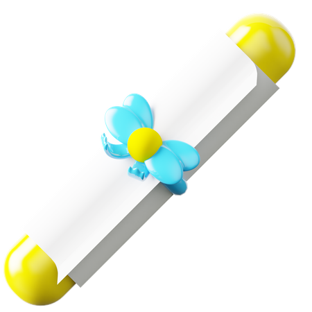 Diploma  3D Icon