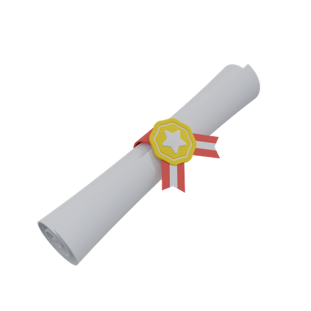 Diploma  3D Icon