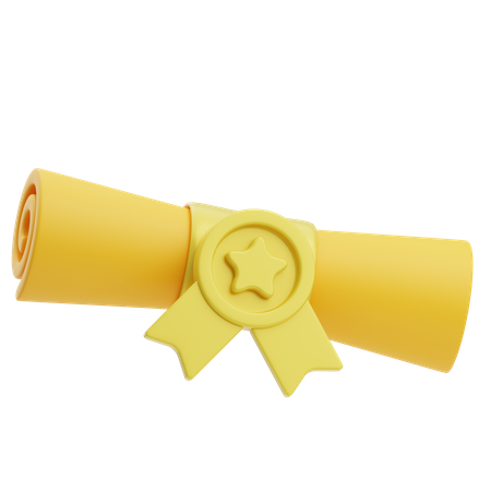 Diploma  3D Icon