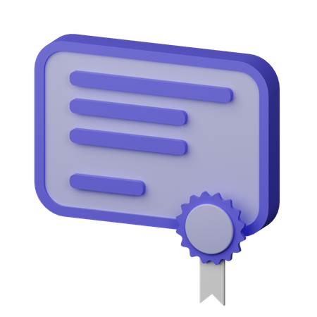 Diploma  3D Icon