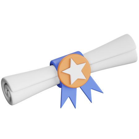 Diploma  3D Icon