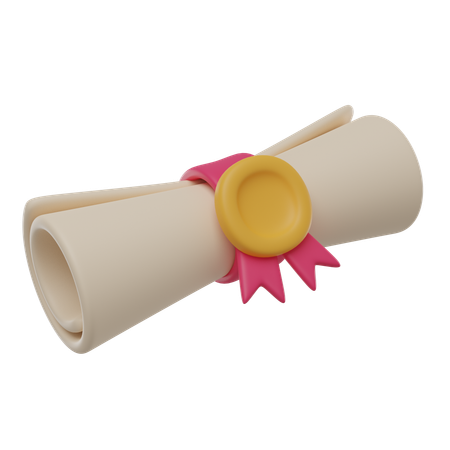 Diploma  3D Icon