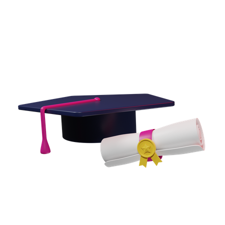 Diploma 3D Illustration