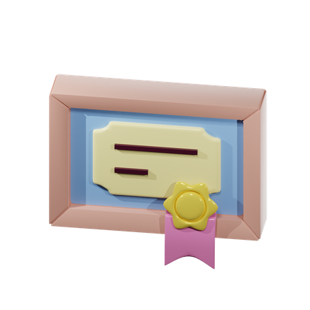Diploma  3D Icon