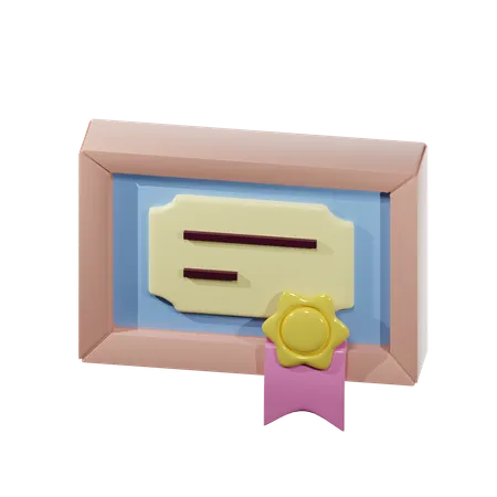 Diploma  3D Icon