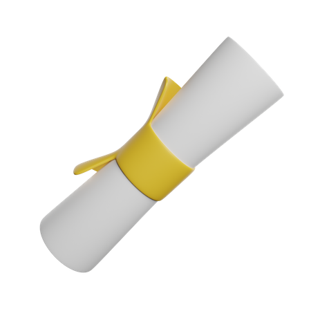 Diploma Certificate  3D Icon
