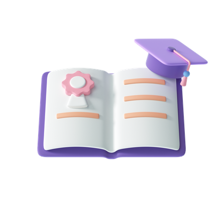 Diploma Certificate  3D Illustration