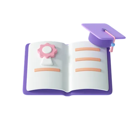 Diploma Certification Icon 3D Illustration