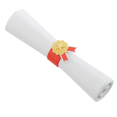 Diploma Roll  3D Icon