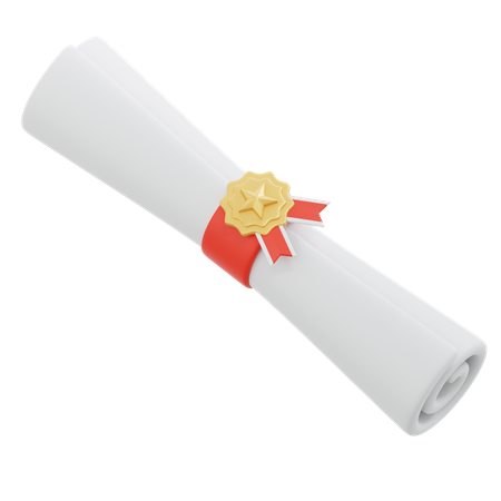 Diploma Roll  3D Icon