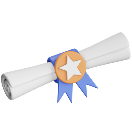 Diplôme  3D Icon