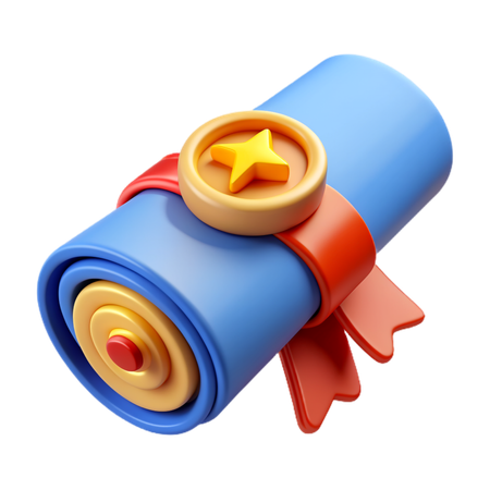 Diplôme  3D Icon