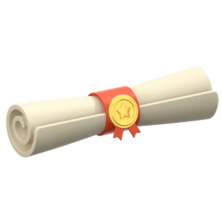 Diplôme  3D Icon