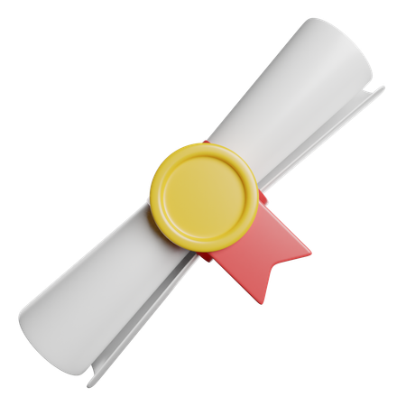 Diplôme  3D Icon