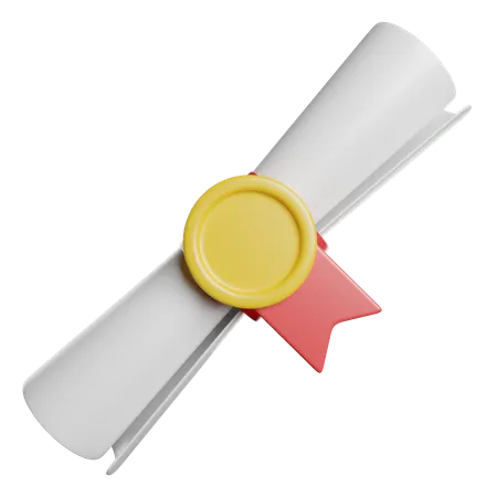 Diplôme  3D Icon