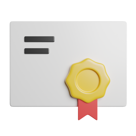 Diplôme  3D Icon