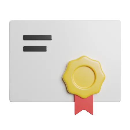 Diplôme  3D Icon