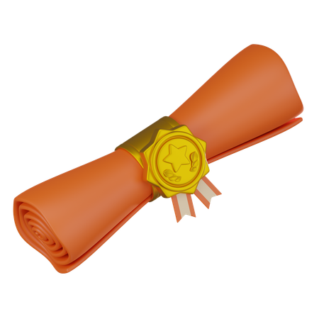 Diplôme  3D Icon