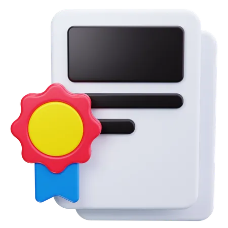 Diplôme  3D Icon