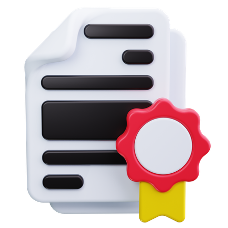 Diplôme  3D Icon