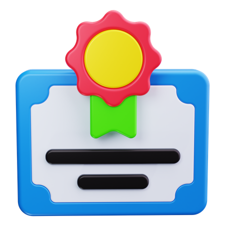 Diplôme  3D Icon