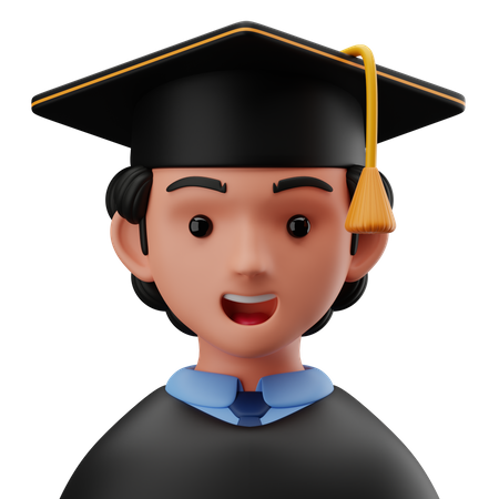 Étudiant diplômé  3D Icon