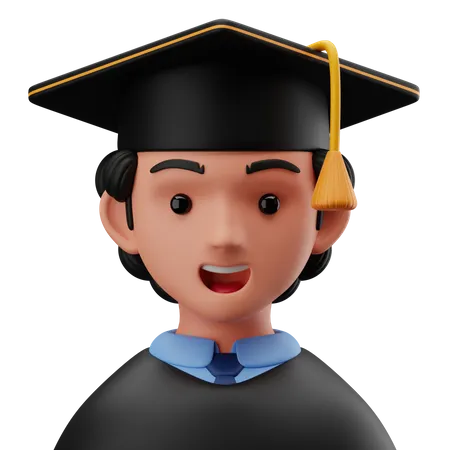 Étudiant diplômé  3D Icon