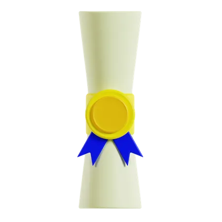 Diplôme  3D Icon