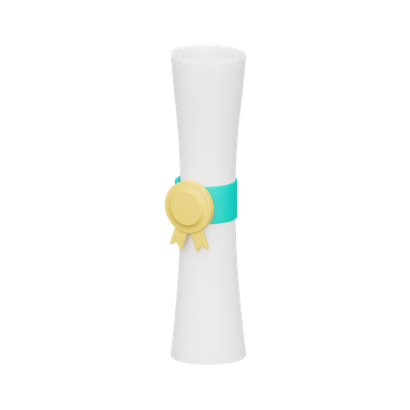 Diplôme  3D Icon