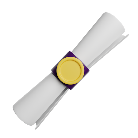 Diplôme  3D Icon