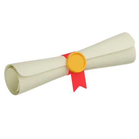 Diplôme  3D Icon