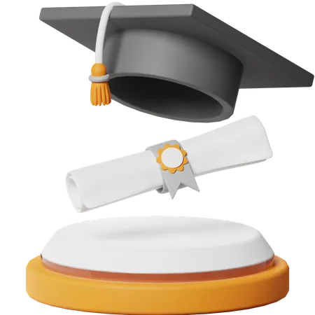 Diplômé  3D Icon