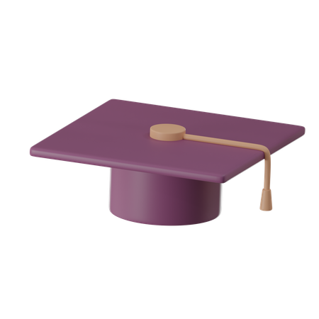 Casquette de diplômé  3D Icon