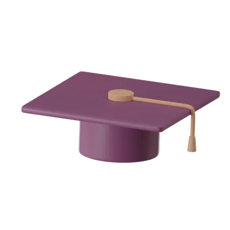 Casquette de diplômé  3D Icon