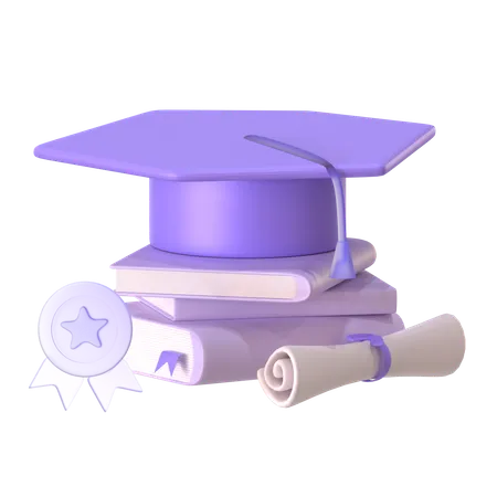 Diplôme d'études  3D Icon