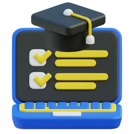 Diplôme en ligne  3D Icon