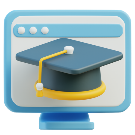 Diplôme en ligne  3D Icon