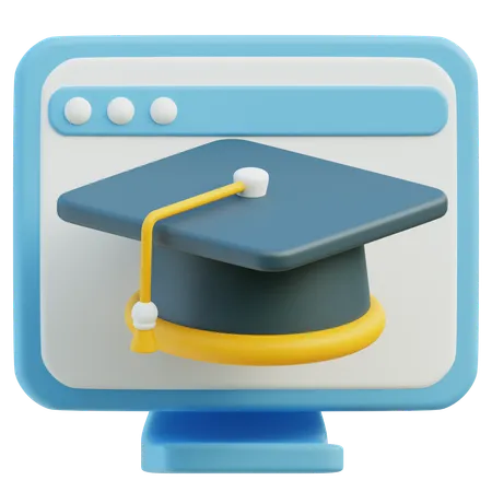 Diplôme en ligne  3D Icon