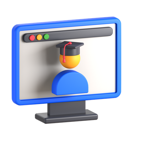 Diplôme en ligne  3D Icon
