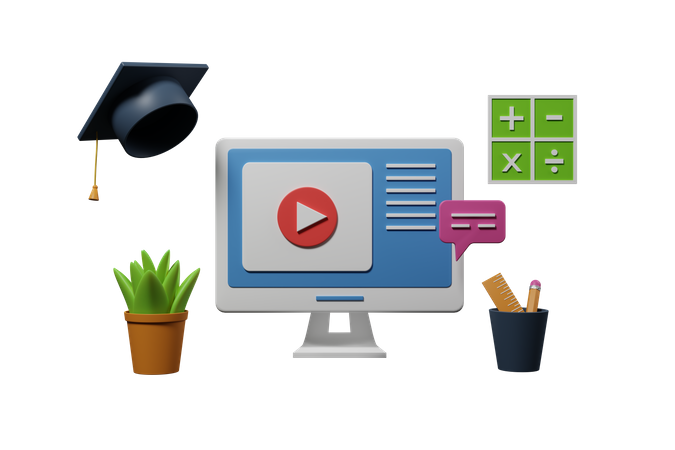Diplôme en ligne  3D Icon